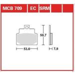 Jeu de garnitures de frein TRW MCB709SRM