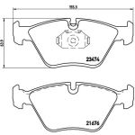 Bromsbeläggssats, skivbroms BREMBO P 06 042