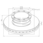 Bremsscheibe PETERS 036.109-00A