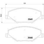 Remblokset, schijfrem BREMBO P 85 121X