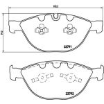 Jeu de plaquettes de frein BREMBO P 06 047