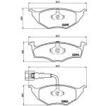 Bromsbeläggssats, skivbroms BREMBO P 85 063