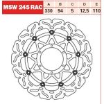 Disque de frein TRW MSW245RAC, 1 Pièce