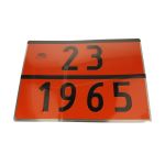 Waarschuwings-/informatiebord ADR 23/1965 LPG CARGOPARTS CARGO-T022