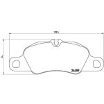 Juego de pastillas de freno, freno de disco BREMBO P 65 019