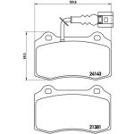 Remblokkenset, schijfrem BREMBO P 85 104