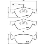 Bromsbeläggssats, skivbroms BREMBO P 23 112