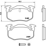 Bromsbeläggssats, skivbroms BREMBO P 68 018