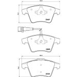 Bremsbelagsatz, Scheibenbremse BREMBO P 85 149