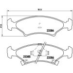 Levyjarrun jarrupalasarja BREMBO P 30 009