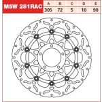 Disque de frein TRW MSW281RAC, 1 Pièce