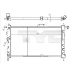 Arrefecedor do motor TYC 706-0018