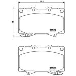 Jeu de plaquettes de frein, frein à disque BREMBO P 83 048