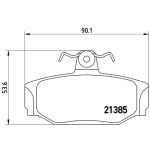 Bromsbeläggssats, skivbroms BREMBO P 86 009