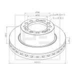 Disque de frein PETERS 066.253-00
