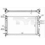 Radiateur moteur TYC 725-0004-R