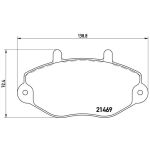 Bromsbeläggssats, skivbroms BREMBO P 24 033