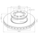 Disque de frein PETERS 016.662-00A