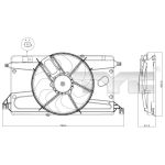 Ventilador, refrigeración de motor TYC 820-0002