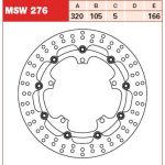 Disco de freno TRW MSW276, 1 Pieza