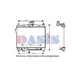 Radiateur moteur AKS DASIS 510027N