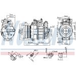 Klimakompressor NISSENS 890296