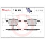 Remblokset BREMBO P 24 077, voor