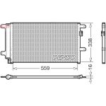 Condensador, sistema de ar condicionado DENSO DCN12007