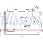 Condensator, airconditioning NISSENS 94857