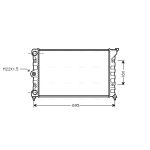 Motorradiateur  AVA COOLING VN2078