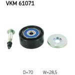 Rouleau de renvoi/guide, courroie à nervures en V SKF VKM 61071