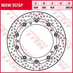 Disque de frein TRW MSW357SP, 1 Pièce