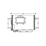 Condensator, airconditioning AVA COOLING MS5562D