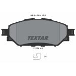 Kit de plaquettes de frein, frein à disque TEXTAR 2123401, Avant
