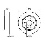 Bremsscheibe BOSCH 0 986 478 267
