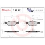 Bromsbeläggssats, skivbroms BREMBO P 23 071