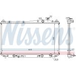 Radiador, refrigeración del motor NISSENS 68115