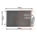 Condensator, airconditioning VAN WEZEL 47015058