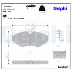Jogo de pastilhas para travão de disco DELPHI LP1695LC