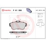 Bremsbelagsatz BREMBO P 61 095, Hinten