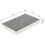 Filtro, aire habitáculo BOSCH 1 987 435 569