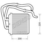 Intercambiador de calor, calefacción interior DENSO DRR12003