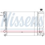 Radiador, refrigeración del motor NISSENS 61396