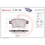 Bromsbeläggssats, skivbroms BREMBO P 23 142