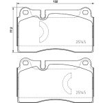 Jeu de plaquettes de frein BREMBO P 85 159