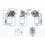 Limpieza del parabrisas - motor del limpiaparabrisas MAGNETI MARELLI 064370000010
