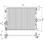 Radiateur, refroidissement du moteur VALEO 701480