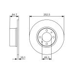 Disque de frein BOSCH 0 986 479 988