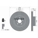Disque de frein TEXTAR 92108800 avant, ventilé, perforé, 1 pièce
