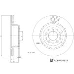 Bremsscheibe BLUE PRINT ADBP430115